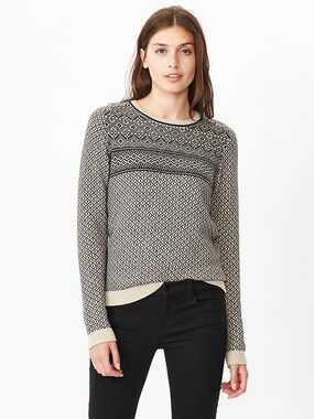 GAP Fair Isle Sweater in Midnight Fog